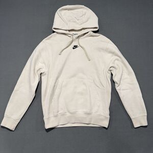 Nike Men's Fleece Pullover Hoodie Ivory Size Small DM7930-104 RN#56323-CA#05553